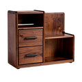 Moderne Houten Kast met Lades en Open Planken